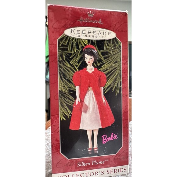 1998 Silken Flame, Barbie #5 1998 Hallmark Barbie Ornament - Picture 4 of 9